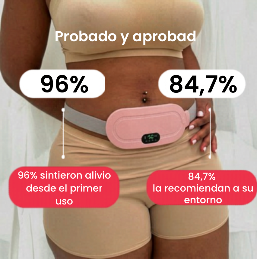 ALIVIARE™ – Cinturón menstrual con calor y masaje relajante