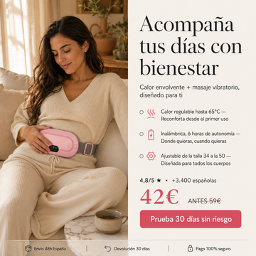 ALIVIARE™ – Cinturón menstrual con calor y masaje relajante